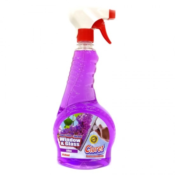 Cloret detergent geam Liliac 750 ml